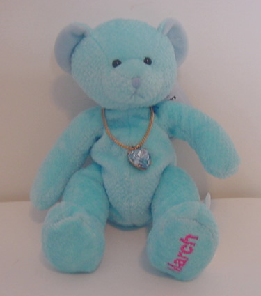 Birthstone Bear of the Month, March Birthstone Bear of the Month, March