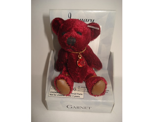 Small Birthstone Bear of the Month, January