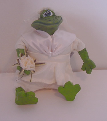 Kathleen Kelly bride frog, Mrs Pondhopper