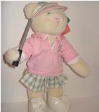 "Birdie", golfing in pink "Birdie", golfing in pink