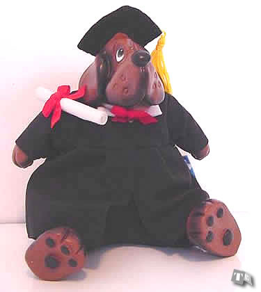 Kathleen Kelly Collectibles - Graduation Dog