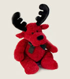 "Twinkle", Sparkly Red Reindeer - Small