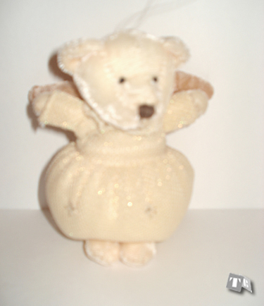 Sparkle Velvet Angel Bear - Ivory